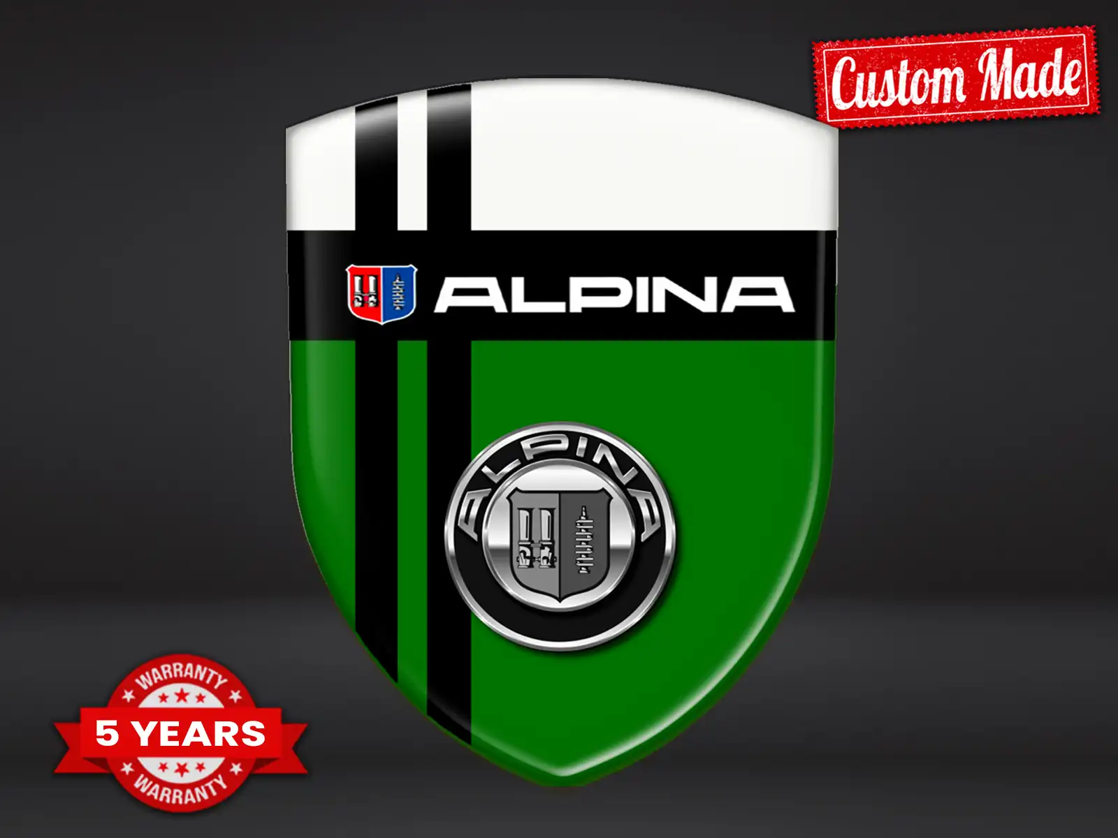 Alpina Heckscheibensticker Stilvoll Hochwertig Anpassbar